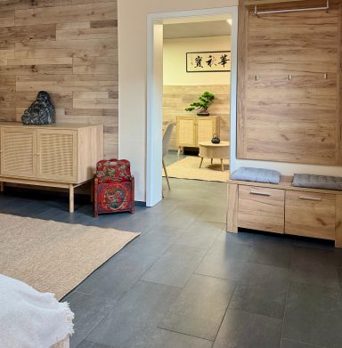 Übergang vom Schlafzimmer